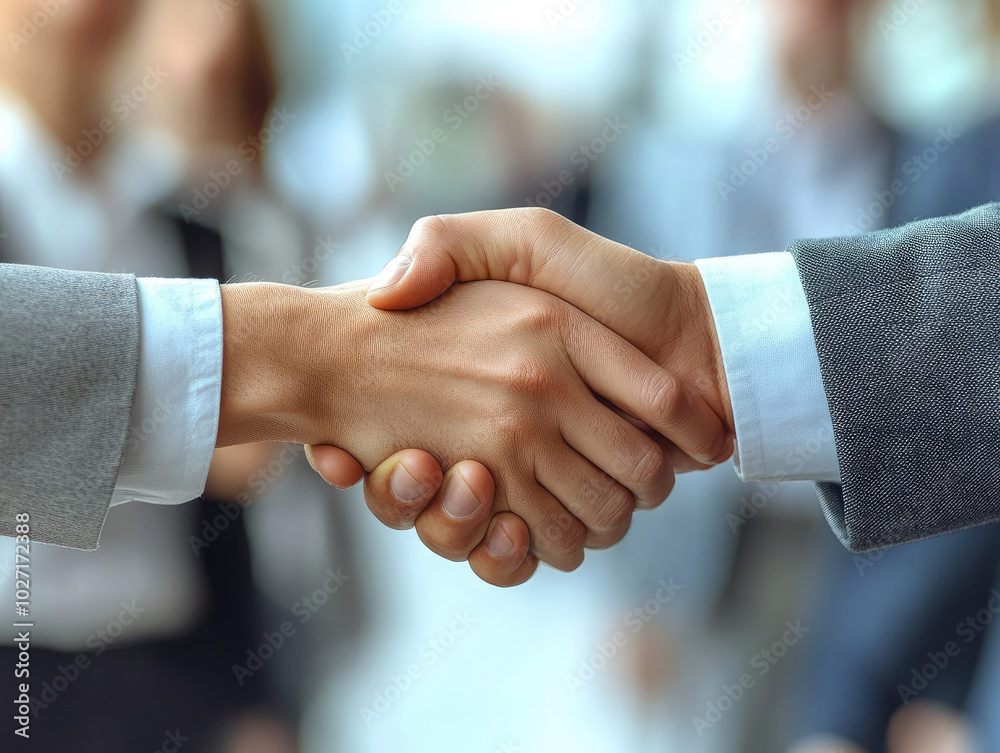 Handshake: A Symbol of Business Partnership and Success Handshake: A Symbol of Business Partnership and Success