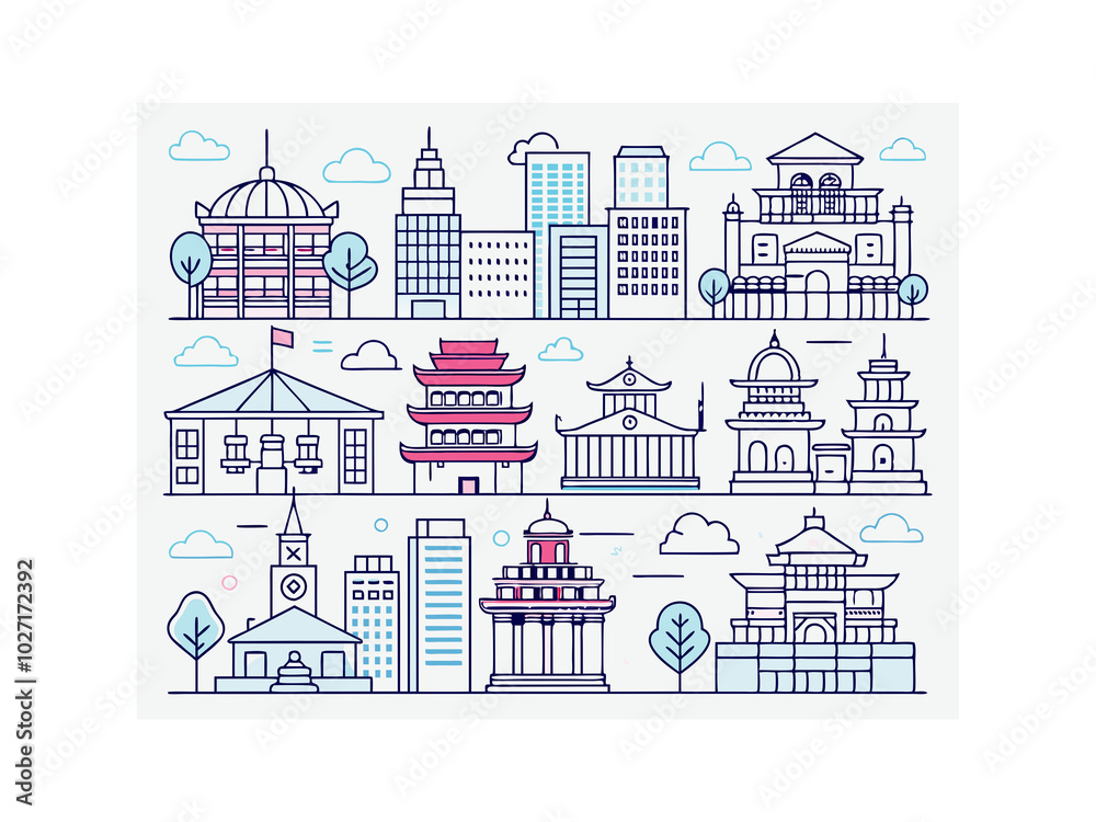 vector illustration of a city vector illustration of a city