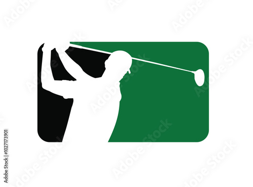 golf logo vector