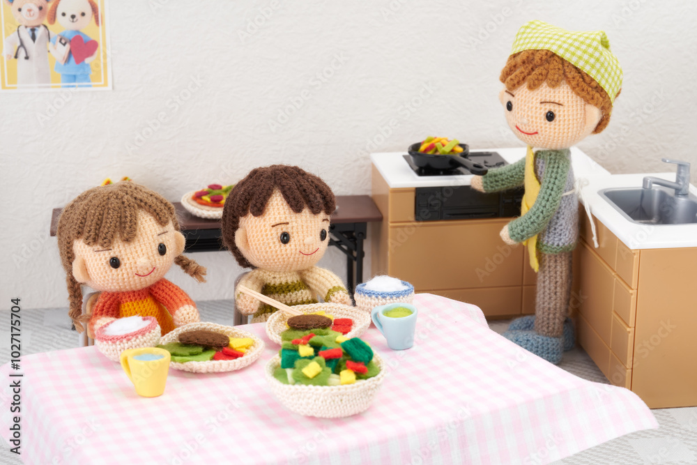 あみぐるみ人形 こども食堂イメージ あみぐるみ人形 こども食堂イメージ