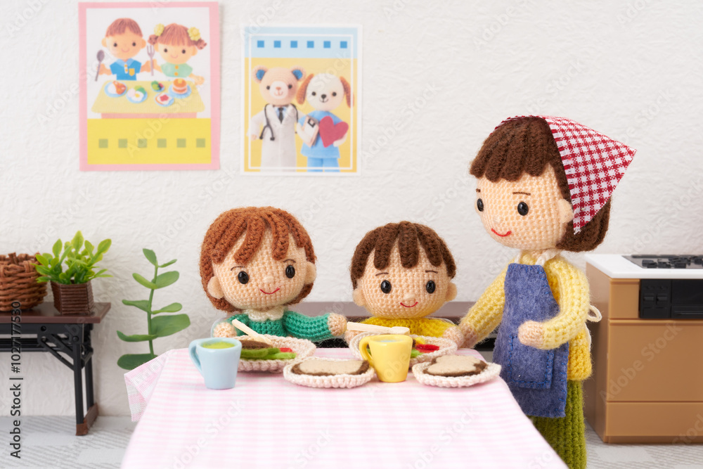あみぐるみ人形 こども食堂イメージ あみぐるみ人形 こども食堂イメージ
