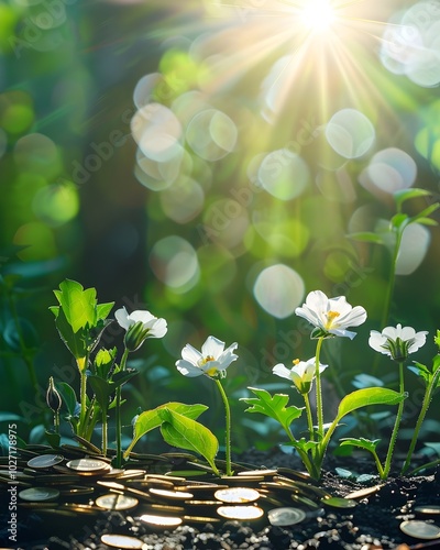 Blooming Coins   A Financial Growth Concept of Natural Investments