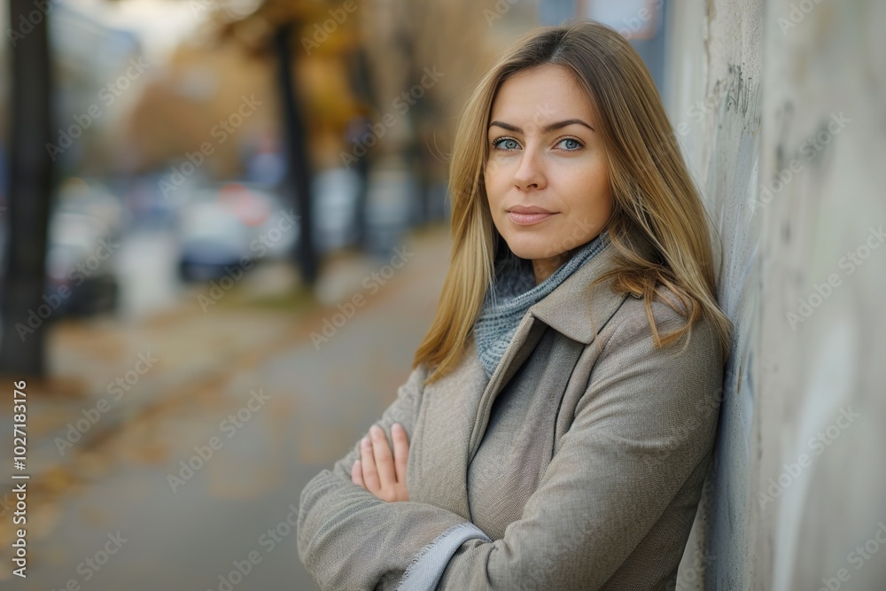 An outdoor portrait of business woman An outdoor portrait of business woman