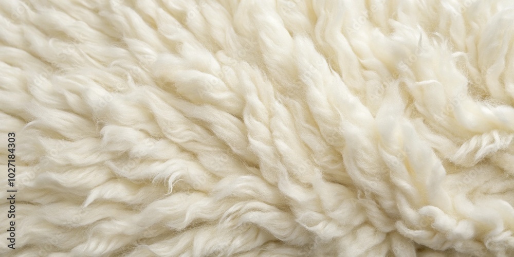 Fluffy White Wool Texture - Soft and Cozy background