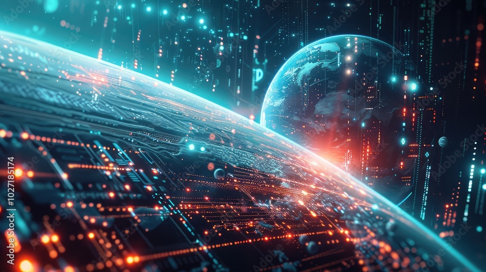 Futuristic Digital Earth and Data Networks Futuristic Digital Earth and Data Networks