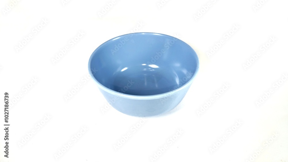 Light blue bowl with isolated white background Light blue bowl with isolated white background