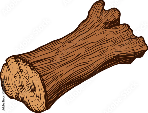 Tree log clipart design illustration