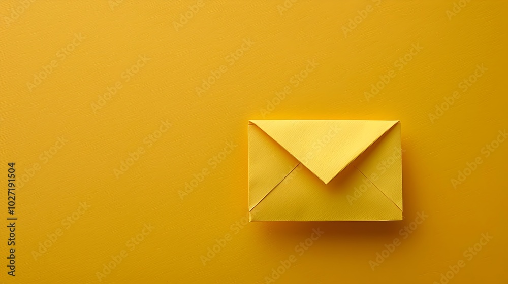 Origami Paper Email Icon Symbolizing Communication and Personal Touch Origami Paper Email Icon Symbolizing Communication and Personal Touch