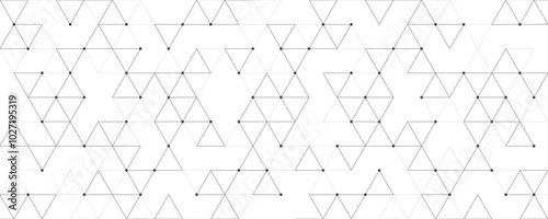 Abstract vector background with a seamless geometric pattern of simple triangle shapes. Stylish vector texture