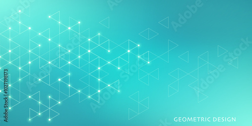 Abstract vector background with a geometric pattern of triangle shapes. Graphic design element 