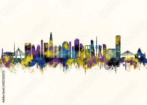 Photography Seoul City Skyline