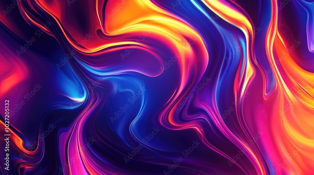 An abstract background with vibrant swirls of color and light, ideal for adding a dynamic and energetic feel to computer or mobile screens An abstract background with vibrant swirls of color and light, ideal for adding a dynamic and energetic feel to computer or mobile screens