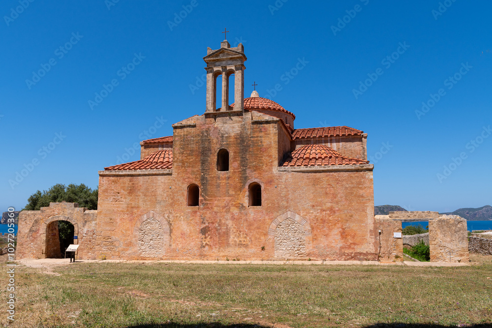 Metamorphosis Sotiros church inside Castle of Pylos (Niokastron)