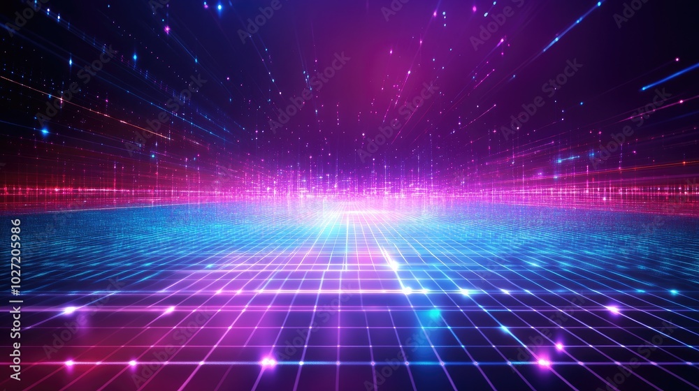 A high-tech digital background with glowing grids and neon accents, perfect for a futuristic look on computer or phone screens A high-tech digital background with glowing grids and neon accents, perfect for a futuristic look on computer or phone screens