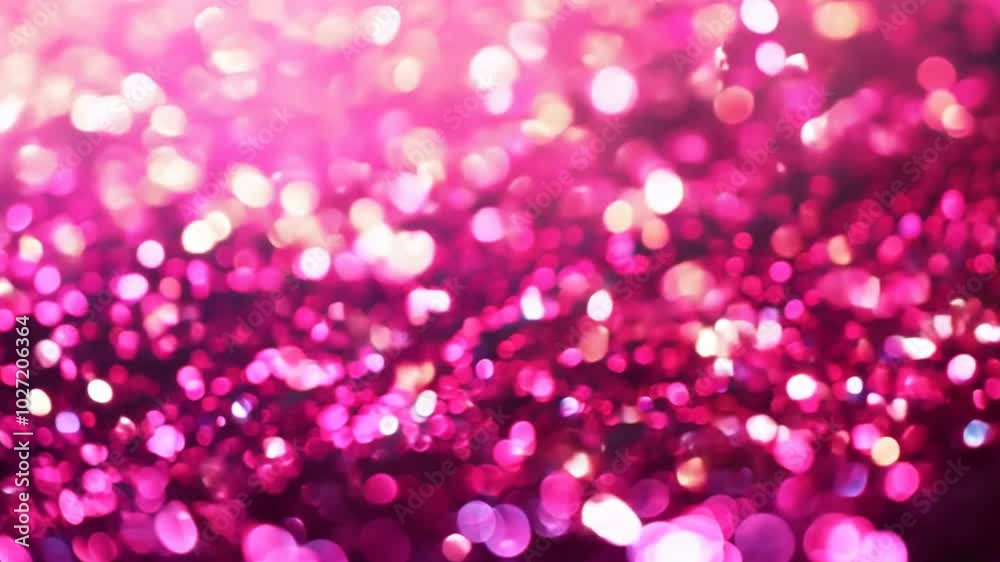 Pink Glitter Abstract Background: A captivating abstract background of shimmering pink glitter, evoking a sense of glamour, excitement, and celebration. The bokeh effect creates a soft.