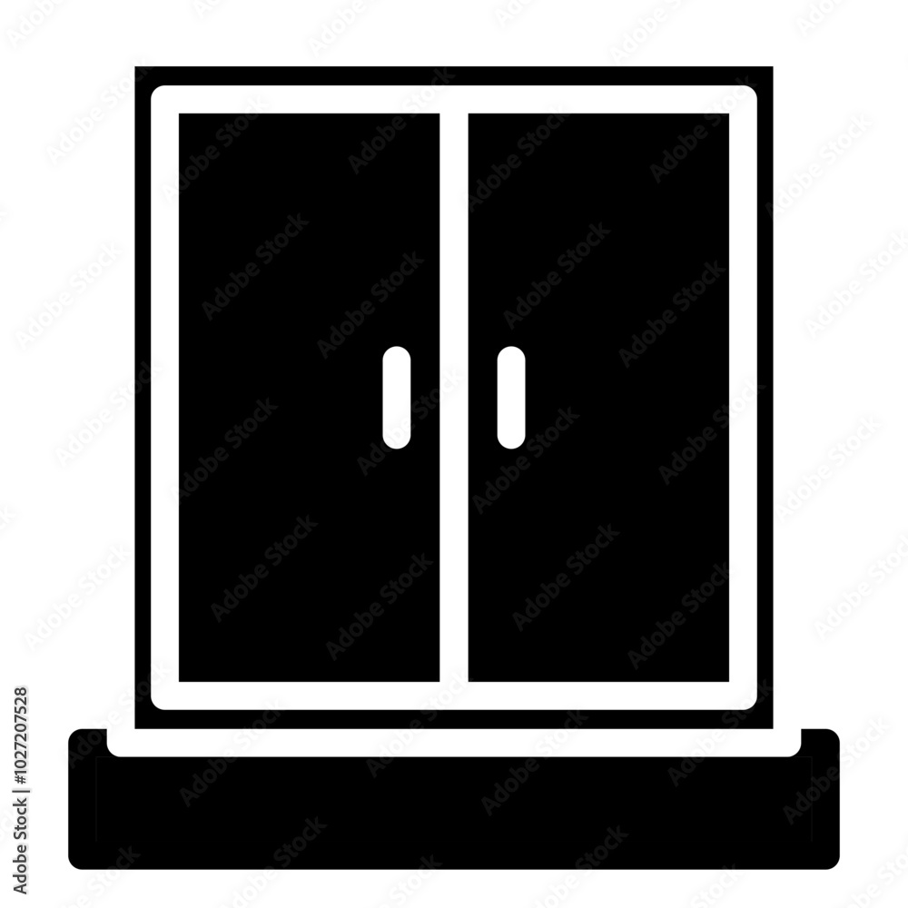 Window Sill Vector Design Icon Style Window Sill Vector Design Icon Style