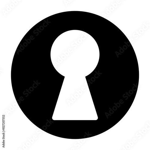 Keyhole Vector Design Icon Style