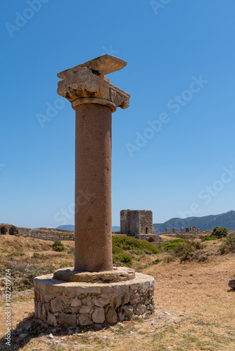 Obraz na płótnie Castle of Methoni, medieval fortification in the port town of Methoni, Messenia w salonie