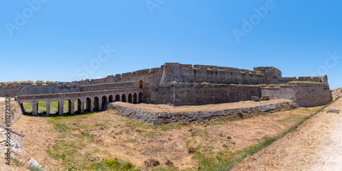 Obraz na płótnie Castle of Methoni, medieval fortification in the port town of Methoni, Messenia w salonie