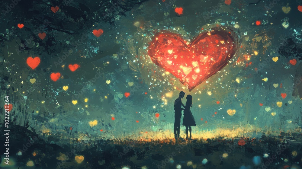 Obraz premium Every word of love is an assurance that we are not alone in this vast universe.