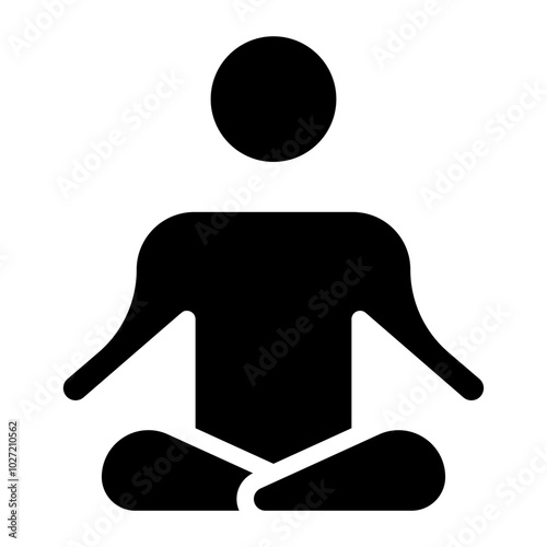 Outdoor Yoga Class Vector Design Icon Style