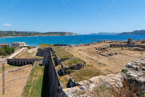 Obraz na płótnie Castle of Methoni, medieval fortification in the port town of Methoni, Messenia w salonie