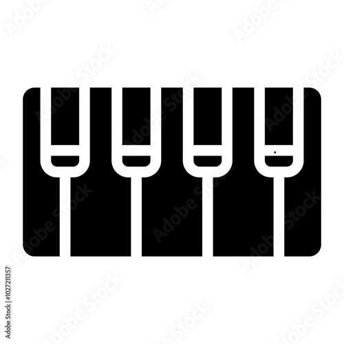 Piano Keys Vector Design Icon Style