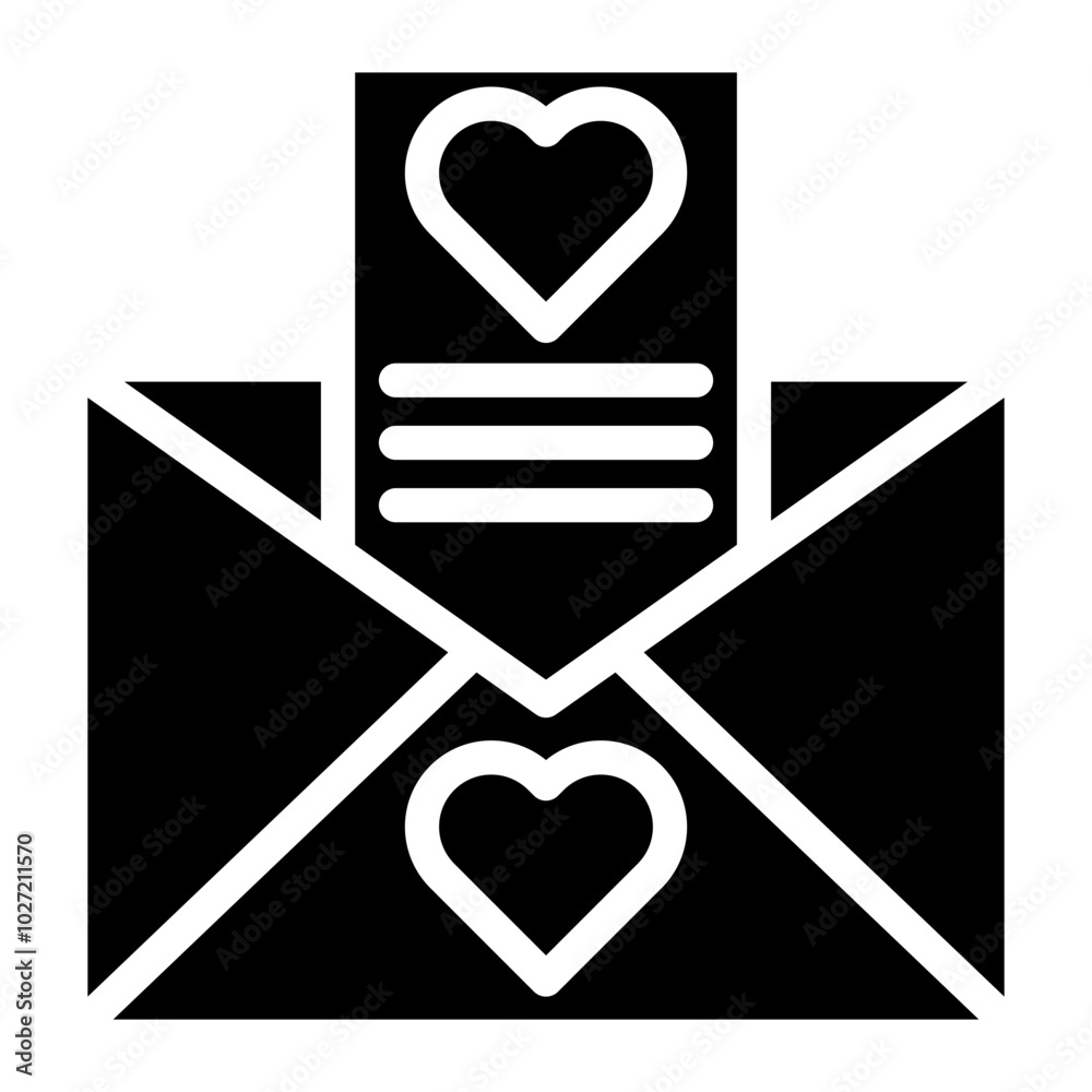Love Letter Vector Design Icon Style Love Letter Vector Design Icon Style