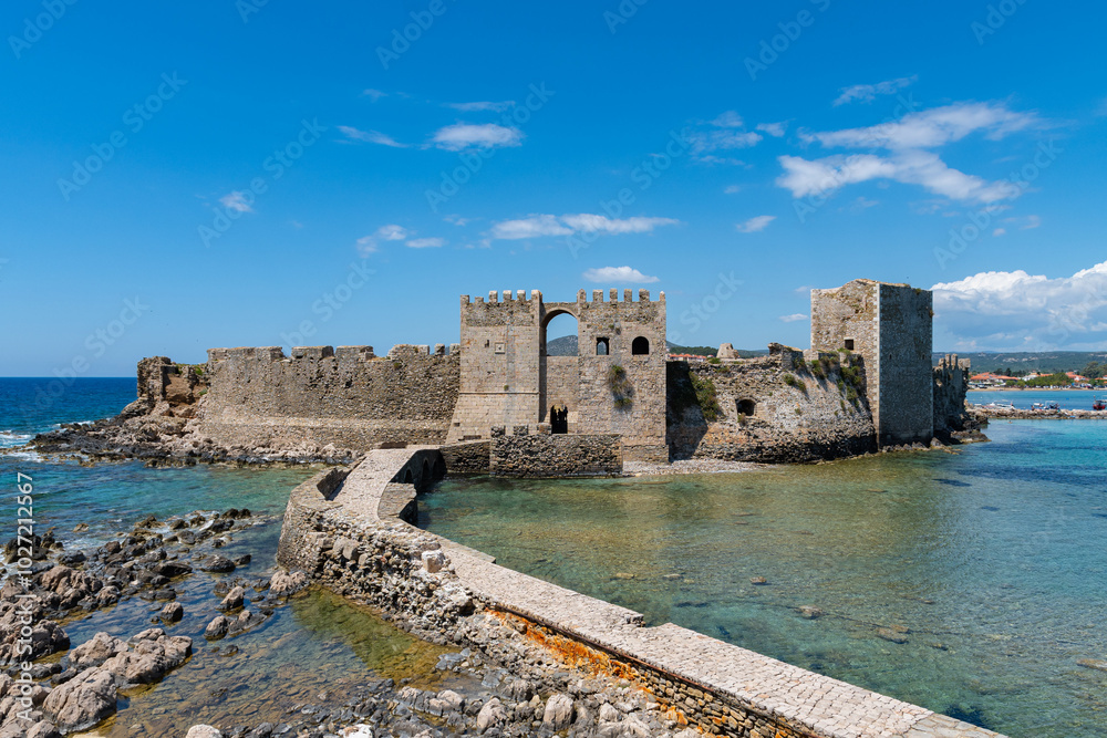 Castle of Methoni, medieval fortification in the port town of Methoni, Messenia