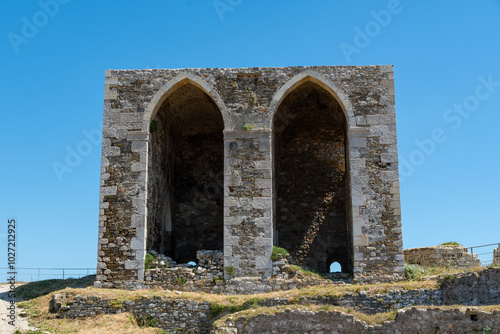 Obraz na płótnie Castle of Methoni, medieval fortification in the port town of Methoni, Messenia w salonie