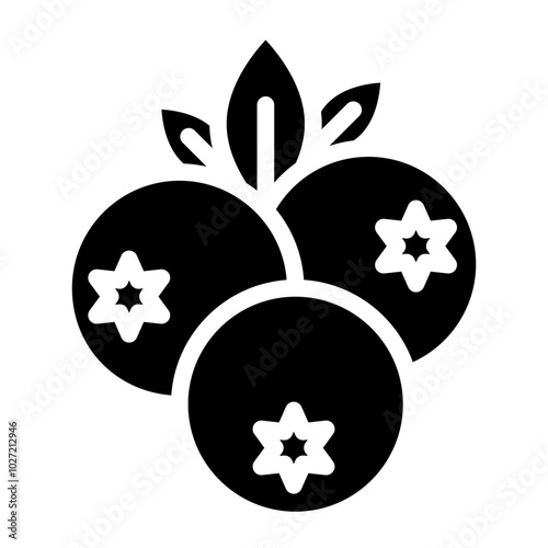 Blueberry Bliss Vector Design Icon Style