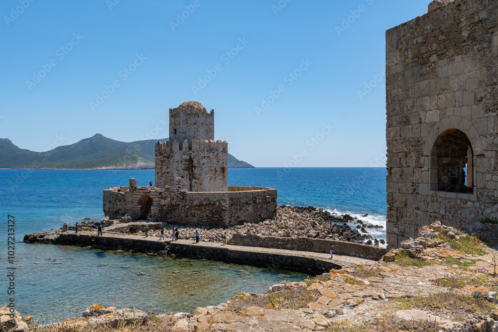 Castle of Methoni, medieval fortification in the port town of Methoni, Messenia