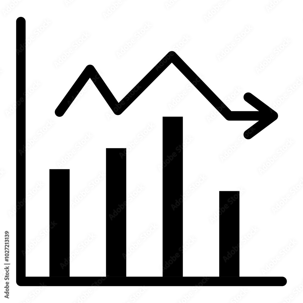 Growth Stocks Vector Design Icon Style Growth Stocks Vector Design Icon Style