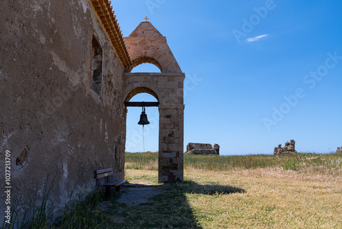 Obraz na płótnie Castle of Methoni, medieval fortification in the port town of Methoni, Messenia w salonie