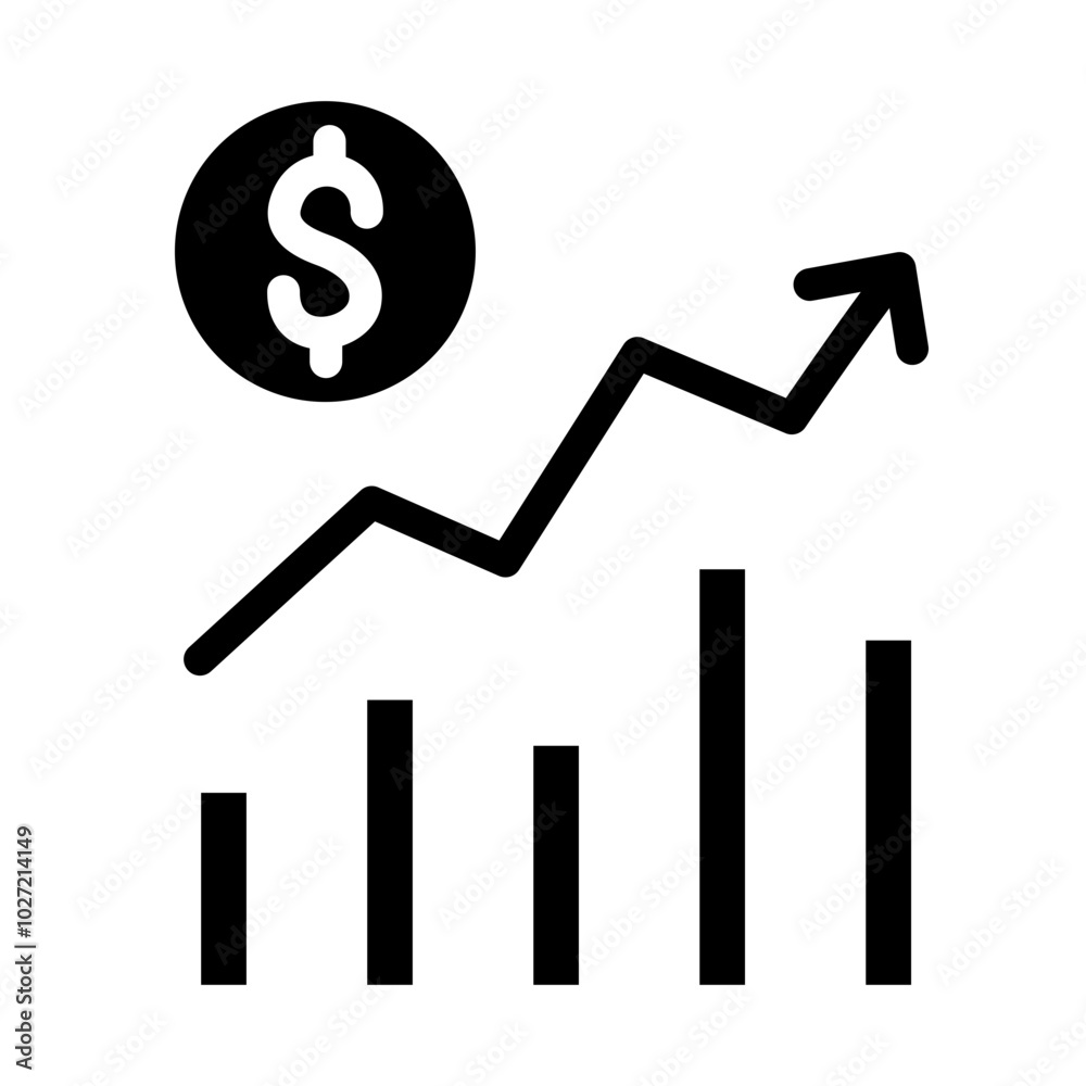 Market Report Vector Design Icon Style Market Report Vector Design Icon Style