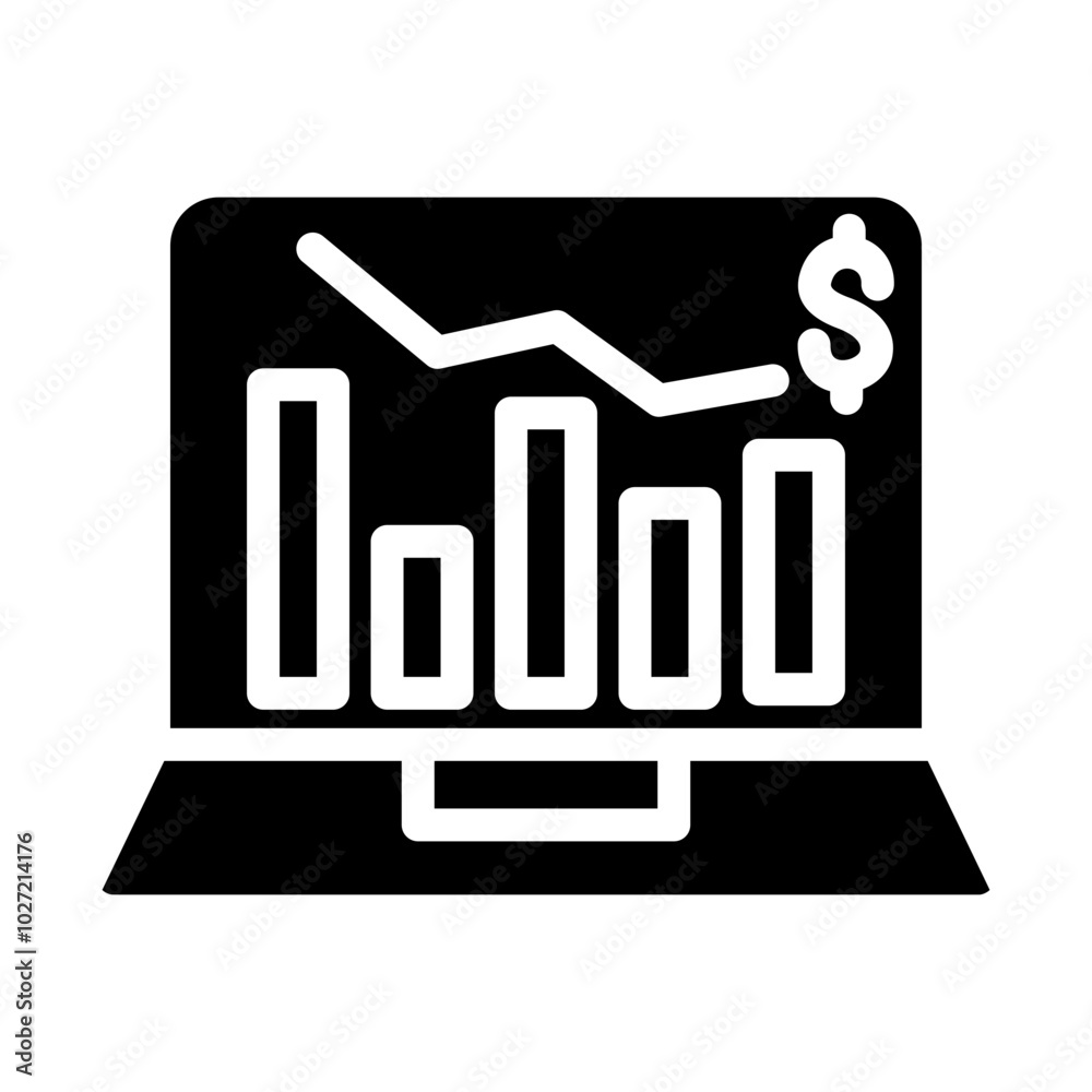 Market Recession Vector Design Icon Style Market Recession Vector Design Icon Style