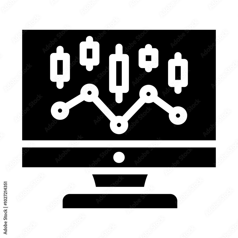 Trading Signal Vector Design Icon Style Trading Signal Vector Design Icon Style