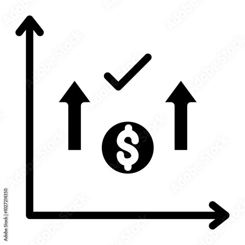 Bid-Ask Spread Vector Design Icon Style