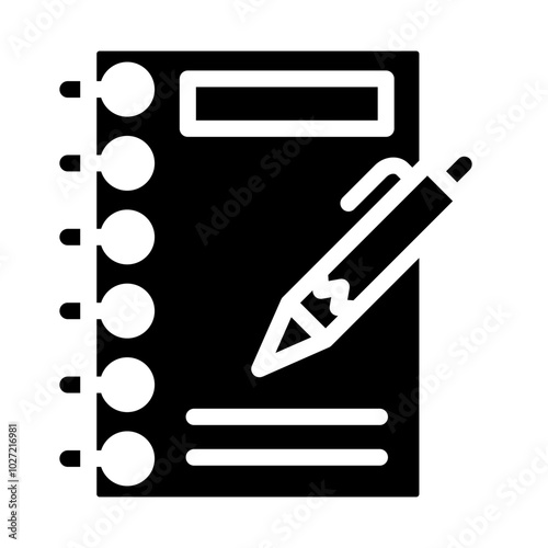 Pen and Notebook Vector Design Icon Style