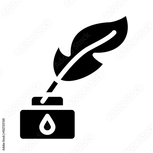 Quill Pen Vector Design Icon Style