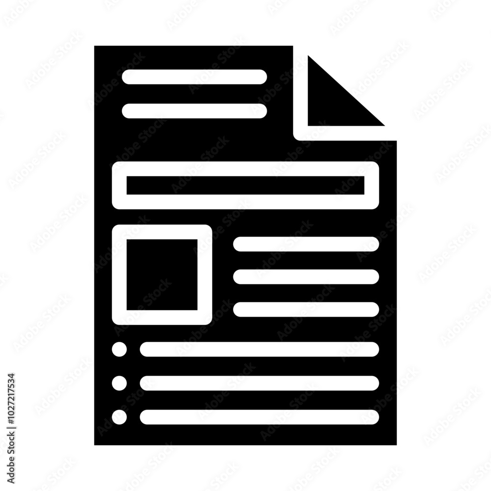 Document Vector Design Icon Style Document Vector Design Icon Style