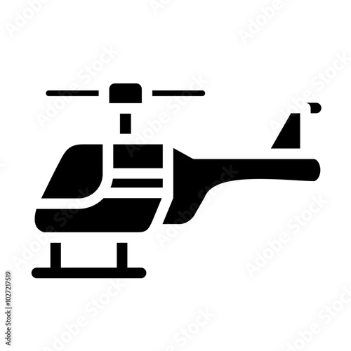 News Helicopter Vector Design Icon Style