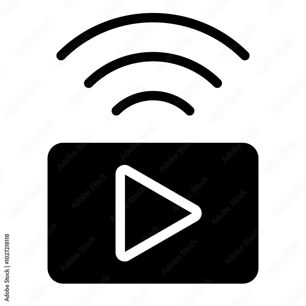 Live Stream Vector Design Icon Style Live Stream Vector Design Icon Style