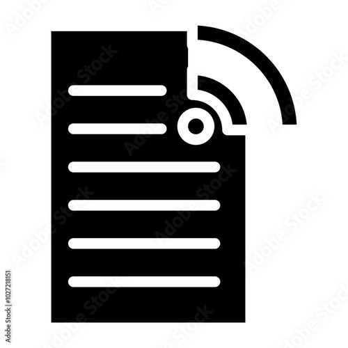 News Feed Icon Vector Design Icon Style