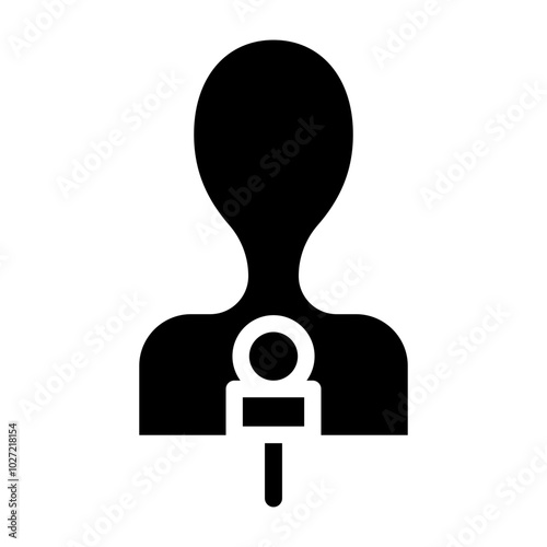 News Reporter Glasses Vector Design Icon Style