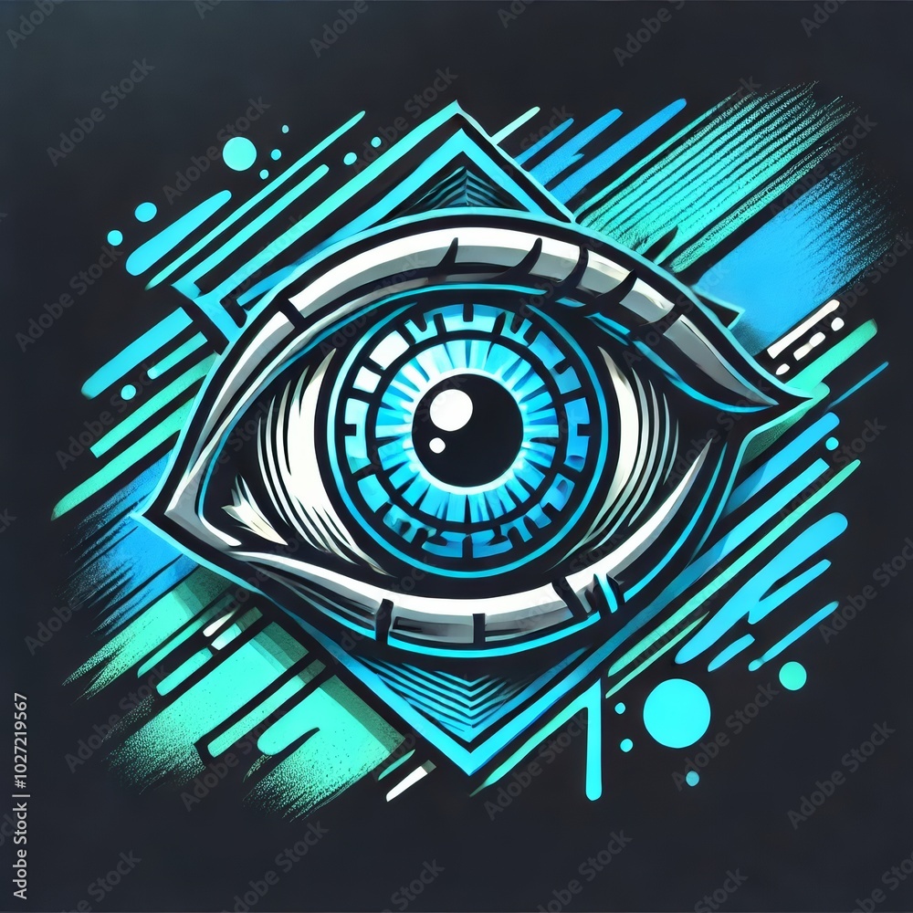 Modern cyclops eye logo, stylish Modern cyclops eye logo, stylish