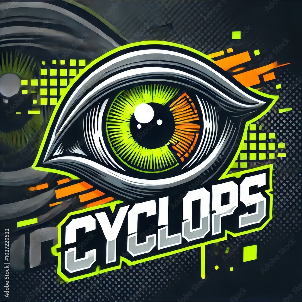 Modern cyclops eye logo, stylish Modern cyclops eye logo, stylish