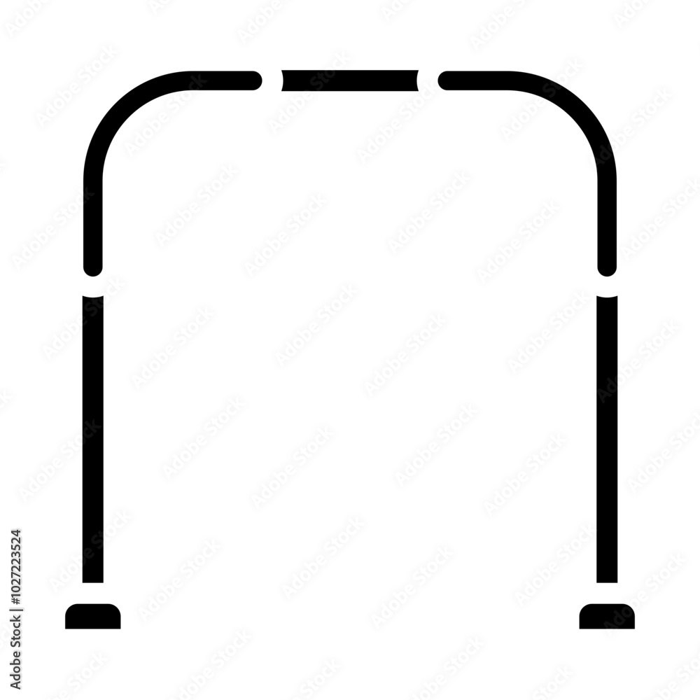 High Jump Bar Vector Design Icon Style High Jump Bar Vector Design Icon Style
