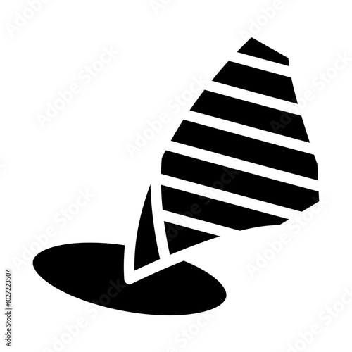Windsurfing Board Vector Design Icon Style