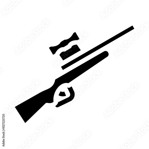 Rifle Shooting Vector Design Icon Style